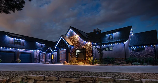 Blue house trimlight