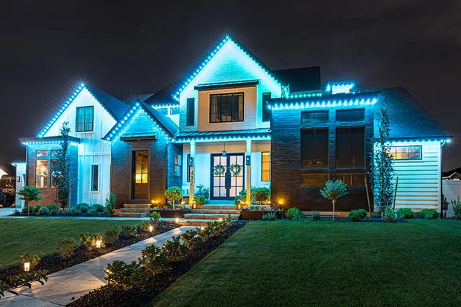 Permanent holiday and accent lighting installation in Maple Valley, WA