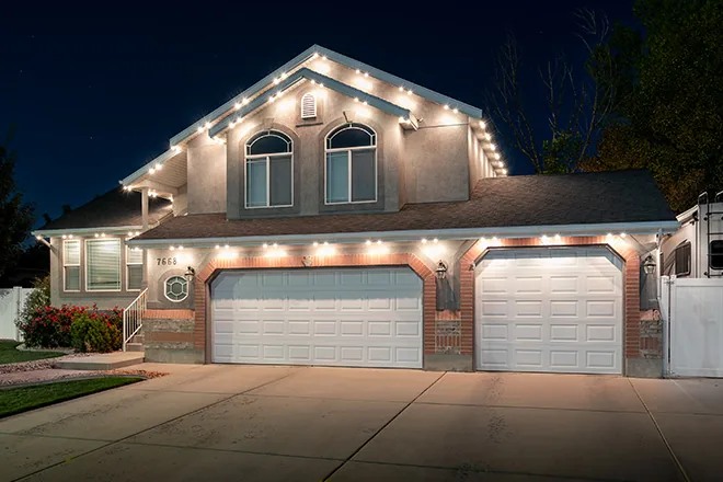 Permanent holiday and accent lighting installation in Black Diamond, WA