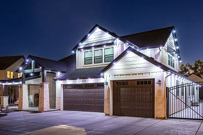 Permanent holiday and accent lighting installation in Ravensdale, WA